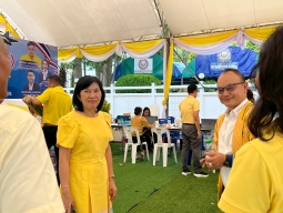 พิธีเจริญพระพุทธมนต์และทำบุญตักบาตรถวายพระราชกุศล เนื่องในโอกาสวันเฉลิมพระชนมพรรษา พระบาทสมเด็จพระเจ้าอยู่หัว 28 กรกฎาคม 2568